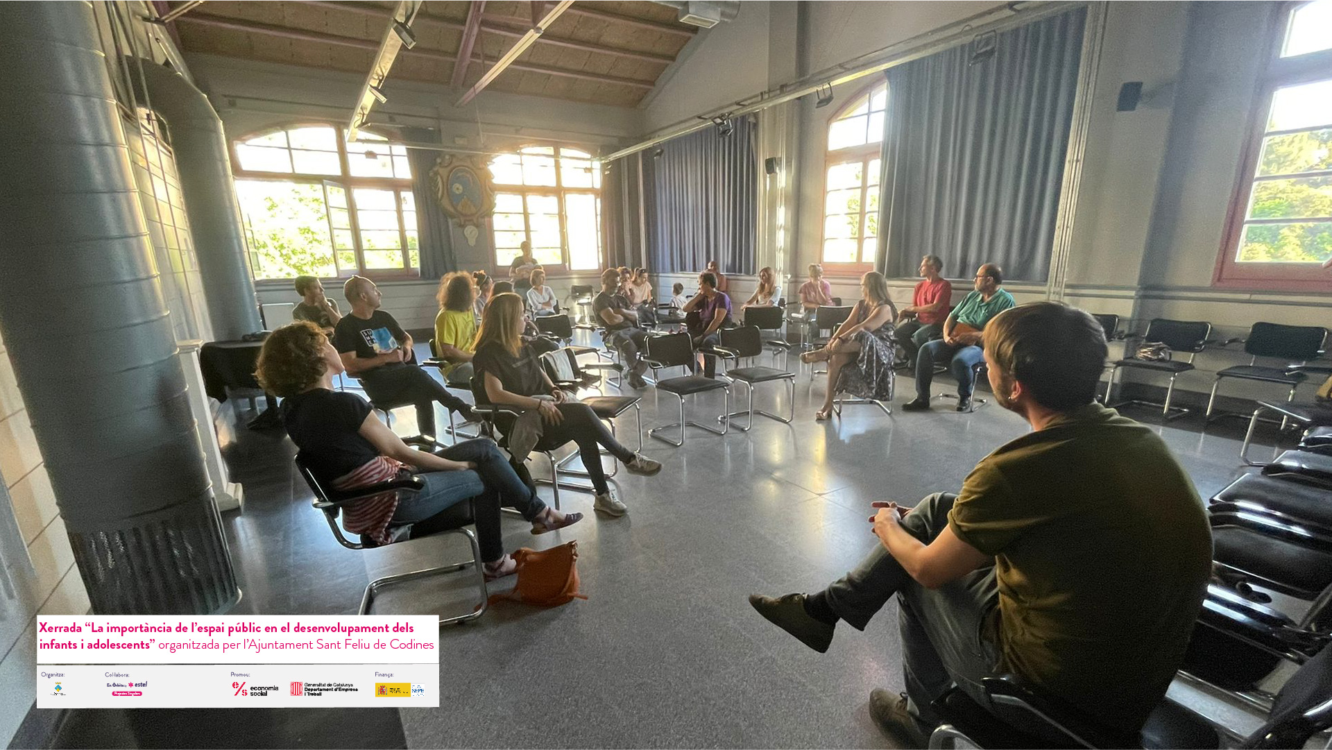 plantilla fotos_Xerrada “La importància de l’espai públic en el desenvolupament dels infants i adolescents” organitzada per l’Ajuntament Sant Feliu de Codines -